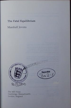 Image du vendeur pour The fatal equilibrium. mis en vente par Antiquariat Bookfarm