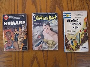 Judith Merril Edited 1950's SF Anthologies Lot of Three (3) Paperback, including: Shot in the Dar...