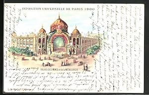 Image du vendeur pour Lithographie Paris, Exposition universelle de 1900, Palais Des Mines et de la Mtallurgie mis en vente par Bartko-Reher