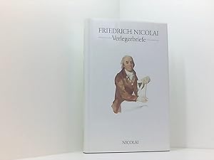 Bild des Verkufers fr Friedrich Nicolai: Verlegerbriefe zum Verkauf von Book Broker