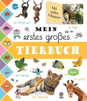 Bild des Verkufers fr Mein erstes groes Tierbuch : Pappbilderbuch mit 60 Klappen zum Entdecken der Tierwelt ab 2 Jahren zum Verkauf von AHA-BUCH GmbH