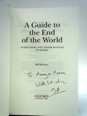 Image du vendeur pour A Guide to the End of the World mis en vente par World of Rare Books