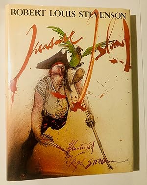 Seller image for TREASURE ISLAND - - First UK Printing, A Signed Presentation Copy with original Drawing for sale by Northern Lights Rare Books and Prints
