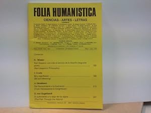 Folia Humanistica : Ciencias - Artes - Letras