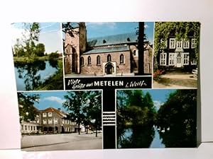 Metelen in Westfalen. Alte Ansichtskarte / Postkarte farbig, gel. 1975. 5 . Ansichten in u. um Me...