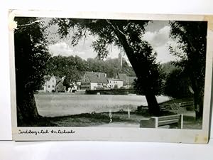 Landsberg / Lech. Bayern. Am Lechwehr. Alte Ansichtskarte / Postkart s/w, gel. als Feldpost ca 19...