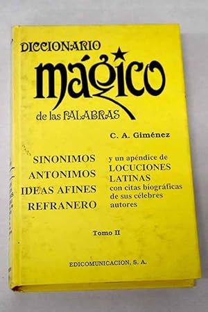 Seller image for Diccionario Mgico de las palabras for sale by Libros Tobal