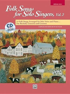 Folk Songs for Solo Singers, Vol 2: Medium High Voice, Book & CD