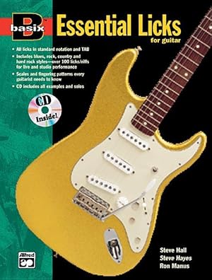 Bild des Verkufers fr Basix Essential Licks for Guitar: Book & CD zum Verkauf von moluna