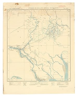 Seller image for [Map with the Abadan Petroleum Refinery, the first oil refinery in the Middle East]Calcutta, Survey of India, 1912-1915. 59 x 46.5 cm. Heliozincograph in colour. for sale by Antiquariaat FORUM BV