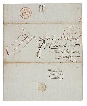 [Letter to his sister Sarah Nisbet].Upolu, Samoa, 7 January 1844. Folio. Written in one column in...