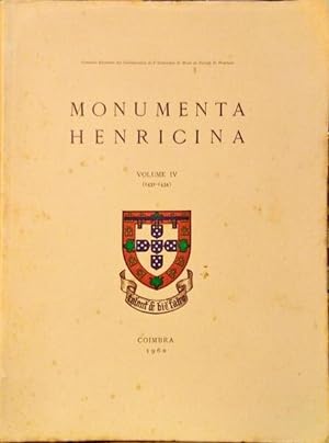 MONUMENTA HENRICINA, VOLUME IV (1431-1434).