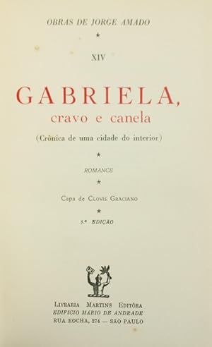 Bild des Verkufers fr GABRIELA, CRAVO E CANELA. [5. EDIO] zum Verkauf von Livraria Castro e Silva