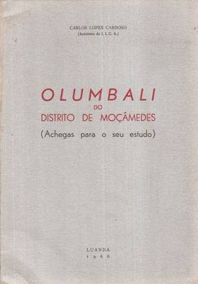 Seller image for OLUMBALI DO DISTRITO DE MOMEDES. for sale by Livraria Castro e Silva