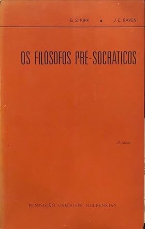 Immagine del venditore per OS FILSOFOS PR-SOCRTICOS. [2. EDIO]. venduto da Livraria Castro e Silva