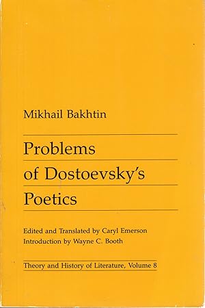Imagen del vendedor de Problems of Dostoevskys Poetics (Theory and History of Literature, Volume 8) a la venta por Dorley House Books, Inc.