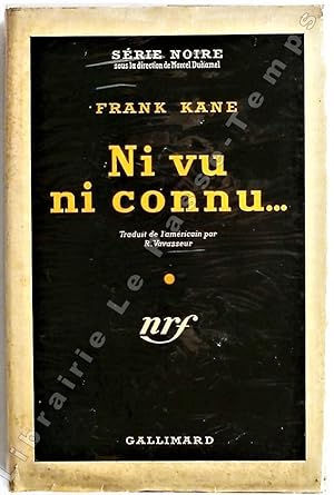 Image du vendeur pour Collection Srie Noire - N 127 - NI VU NI CONNU. (About face, 1947). Traduit de l'amricain par R. Vavasseur. mis en vente par Jean-Paul TIVILLIER