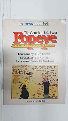 Bild des Verkufers fr The Complete E.C.Segar POPEYE volumen one 1930-1932 zum Verkauf von El Boletin