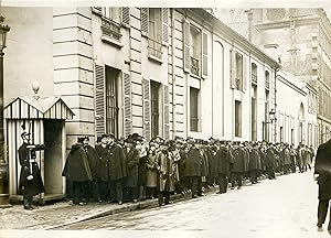 "MINISTÈRE DE LA GUERRE le 8 Janvier 1932 (Décès de Mr MAGINOT)" Photo de presse originale G. DEV...