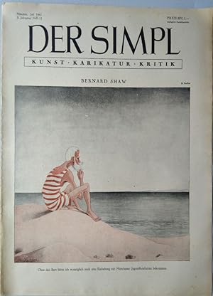 Zeitschrift: DER SIMPL Kunst, Karikatur, Kritik. 2. Jahrgang Heft 12, Juli 1947 : Bernhard Shaw