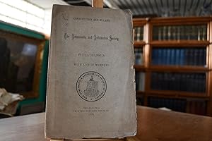 Constitution and By-Laws of The Numismatic and Antiquarian Society of Philadelphia. With List of ...