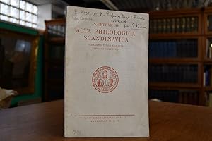 Bild des Verkufers fr Eine adelige Liederhandschrift vom Hofe Friedrichs II. Saertryk af Acta Philologica Scandinavica. Tidsskrift for Nordisk Sprogforskning. zum Verkauf von Gppinger Antiquariat