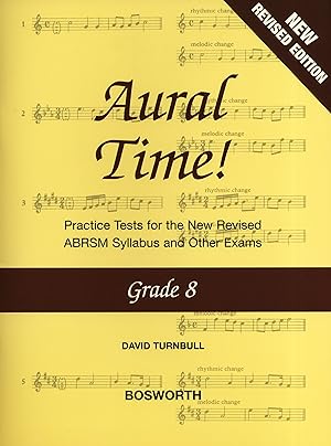 Bild des Verkufers fr David Turnbull: Aural Time! - Grade 8 (ABRSM Syllabus From 2011) Voice, Piano Accompaniment Aural zum Verkauf von moluna