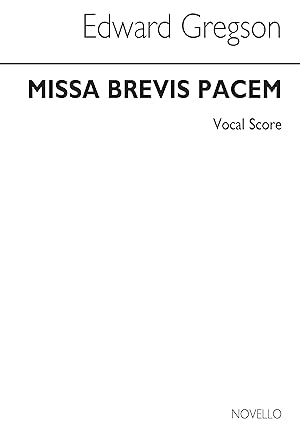 Seller image for Missa brevis pacem for baritone, boy\ s chorus and wind ensemble vocal score, archive copy for sale by moluna