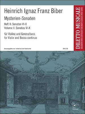 Bild des Verkufers fr Mysterien-Sonaten Band 2 (Nr.6-10) fr Violine und Bc zum Verkauf von moluna