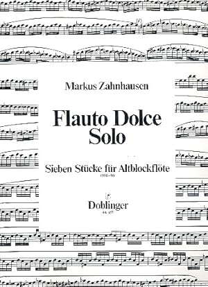 Bild des Verkufers fr Flauto dolce solo 7 Stcke fr Altblockfloete solo zum Verkauf von moluna