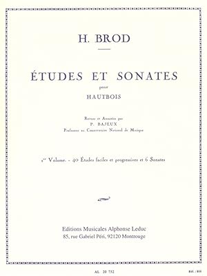 Bild des Verkufers fr Etudes et sonates vol.1 40 tudes faciles et progressives et 6 sonates pour hautbois zum Verkauf von moluna