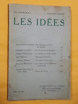 Image du vendeur pour Les Ides, revue mensuelle rdige en collaboration 5me anne, vol. IX, no 2, fvrier 1939 mis en vente par Claudine Bouvier