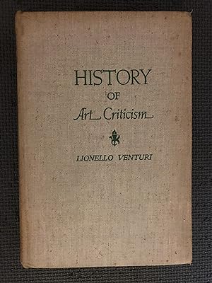 History of Art Criticism