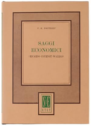 Seller image for SAGGI ECONOMICI (Ricardo - Cournot - Walras): for sale by Bergoglio Libri d'Epoca