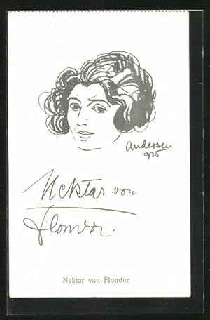 Künstler-Ansichtskarte Opernsängerin Nektar von Flondor