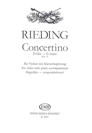 Imagen del vendedor de Concertino D-Dur op.5 fr Violine und Klavier a la venta por moluna