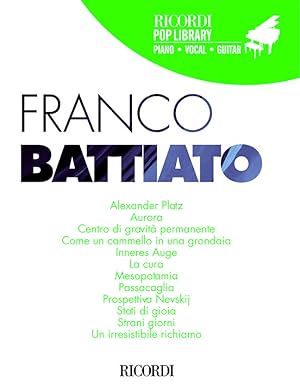 Immagine del venditore per Franco Battiato, Franco Battiato Piano and Vocal Buch venduto da moluna