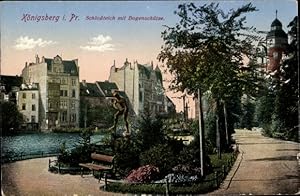 Bild des Verkufers fr Ansichtskarte / Postkarte Kaliningrad Knigsberg Ostpreuen, Schlossteich, Bogenschtze zum Verkauf von akpool GmbH