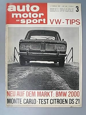 Imagen del vendedor de Auto, Motor und Sport. (= 21. Jahrgang, Heft 3/66). a la venta por Antiquariat Bookfarm