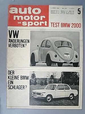 Seller image for Auto, Motor und Sport. (= 21. Jahrgang, Heft 5/66). for sale by Antiquariat Bookfarm