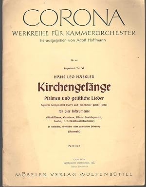 Immagine del venditore per CORONA Werkreihe Fur Kammerorchester venduto da The Avocado Pit