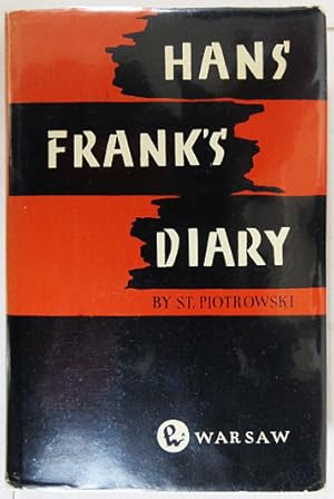 Bild des Verkufers fr Hans Frank's Diary. zum Verkauf von Entelechy Books