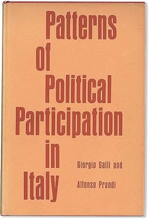 Bild des Verkufers fr Patterns of Political Participation in Italy zum Verkauf von Lorne Bair Rare Books, ABAA