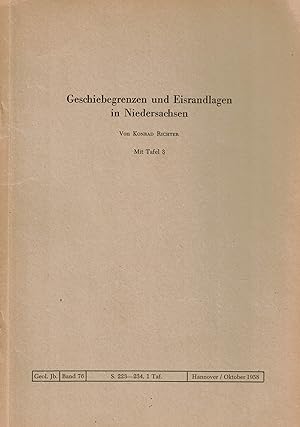 Bild des Verkufers fr Geschiebegrenzen und Eisrandlagen in Niedersachsen zum Verkauf von Paderbuch e.Kfm. Inh. Ralf R. Eichmann