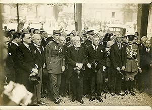 "FÊTE de l'INDEPENDANCE DAY à PARIS le 4 Juillet 1931 avec de gauche à droite le Général GOURAUD,...