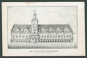 Das Rathaus zu Leipzig.