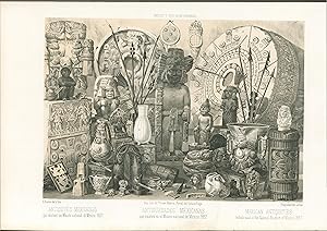 ANTIQUITES MEXICAINES. ANTIGÜEDADES MEXICANAS. MEXICAN ANTIQUITIES which exist in the National Mu...