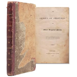 Bild des Verkufers fr The Genius of Oblivion and Other Original Poems zum Verkauf von James Cummins Bookseller, ABAA