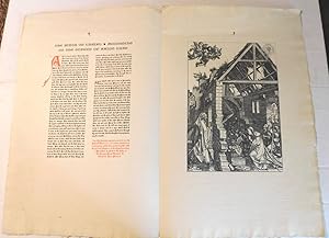 THE NATIVITY, by ALBRECHT DURER : 1506. [Printed at The Georgian Press].