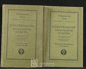 Pädagogische Schriften. Unter Mitwirkung von Theodor Schulze herausgegeben von Erich Weniger. Ers...